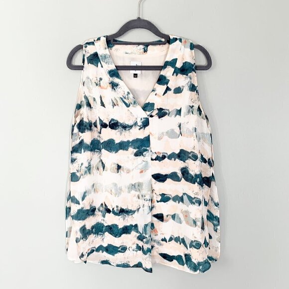 Cabi‎ pastel lined lightweight vneck sleeveless tank top - Size XS - Picture 1 of 9